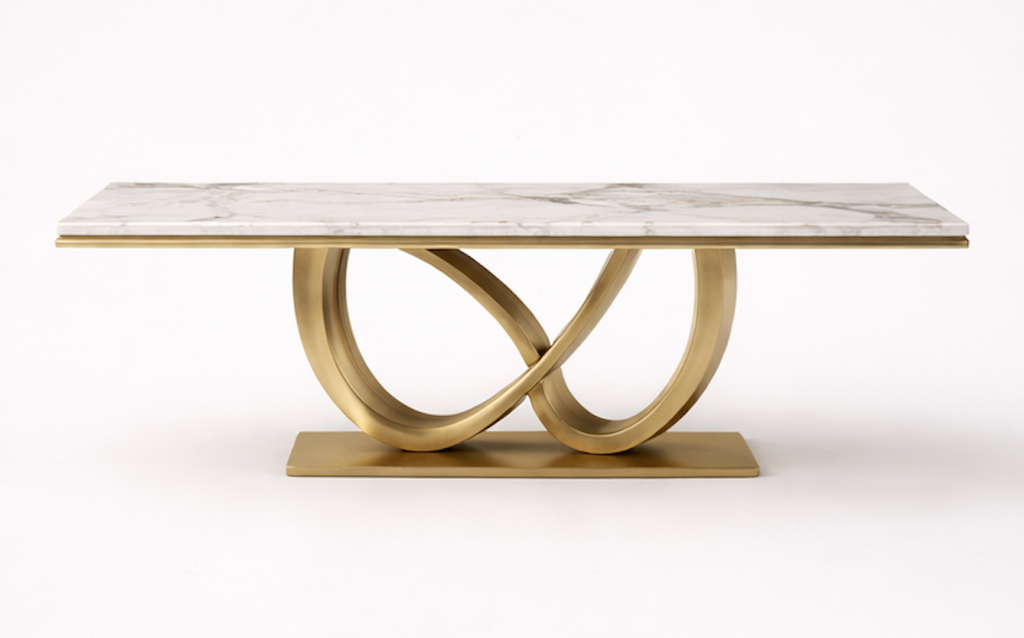 Ornate Loop Marble Dining Table