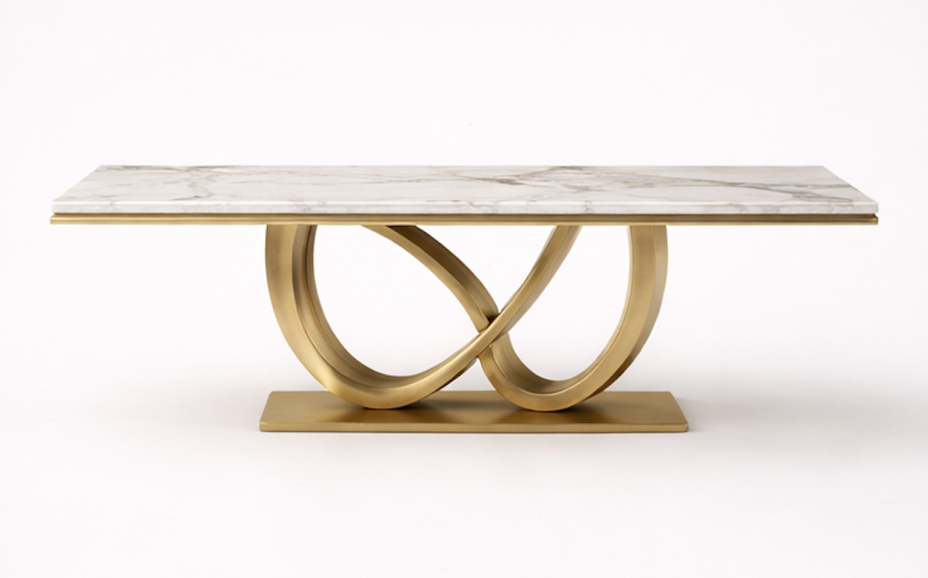 Ornate Loop Marble Dining Table