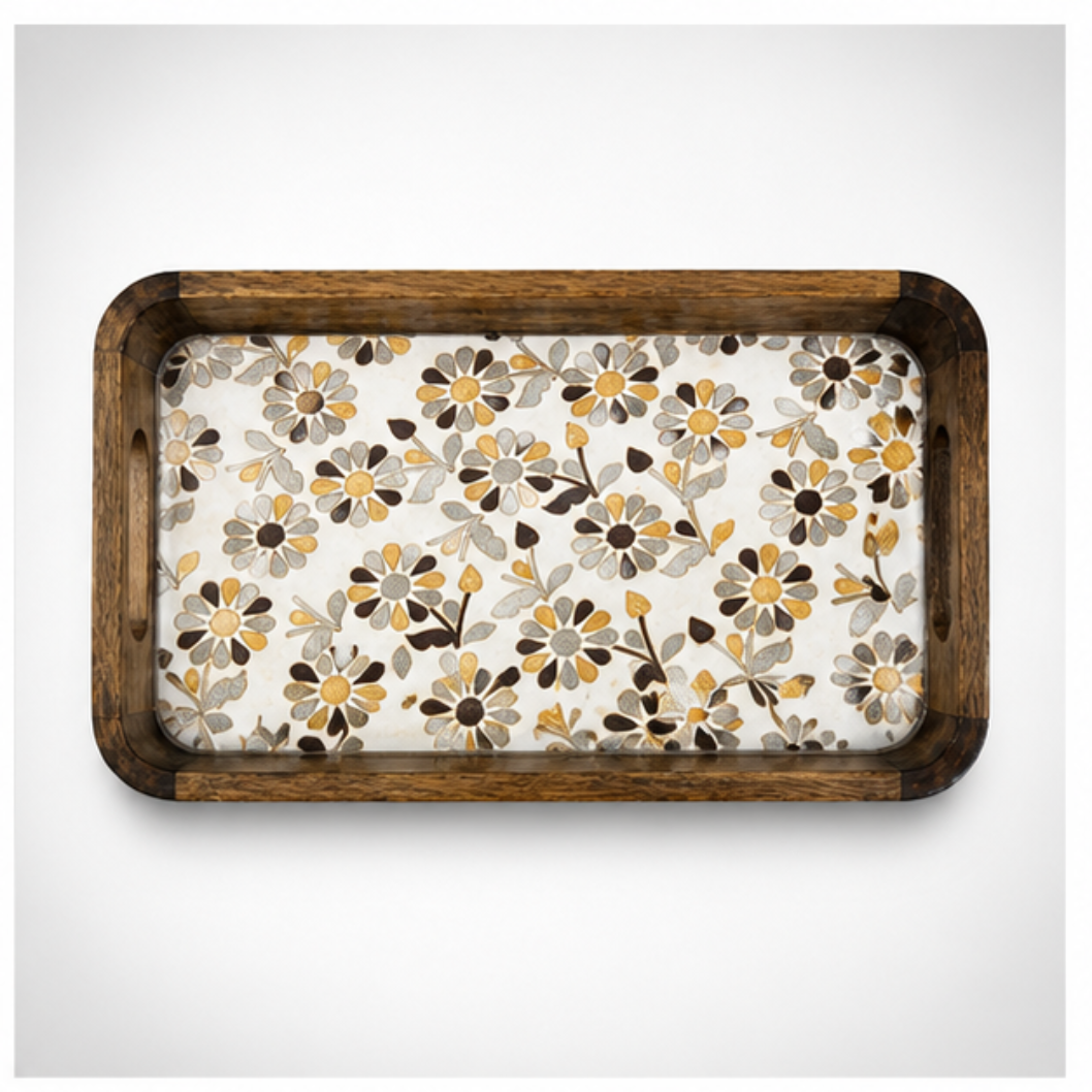 Floréa Artisan Serving Tray Set
