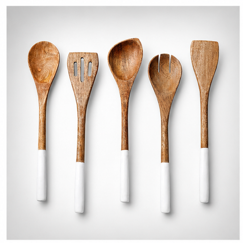Aurora Wooden Kitchen Essentials Set