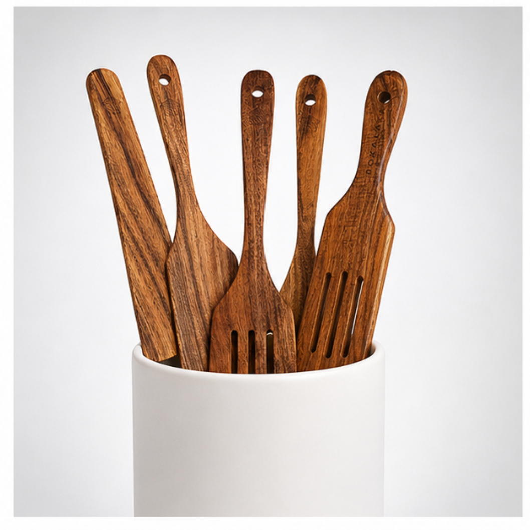 TerraCraft Wooden Spatula Collection