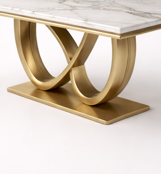 Ornate Loop Marble Dining Table