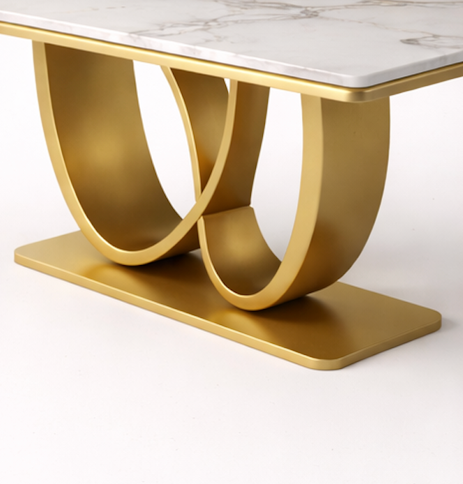 Eterna Loop Marble Dining Table