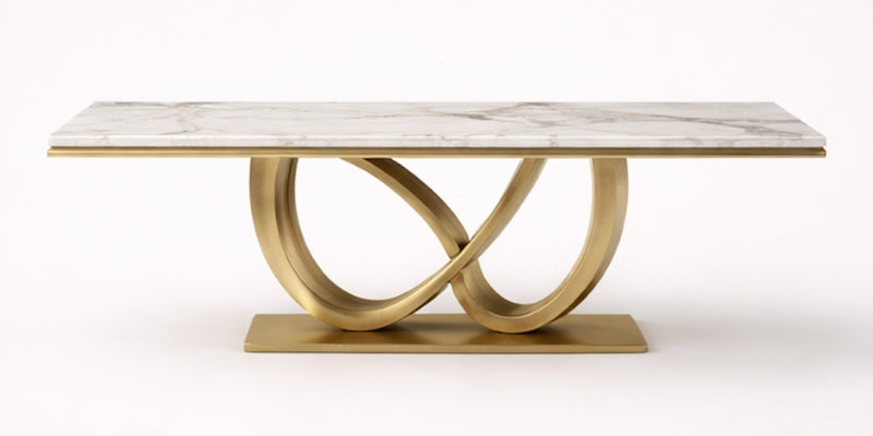 Ornate Loop Marble Dining Table