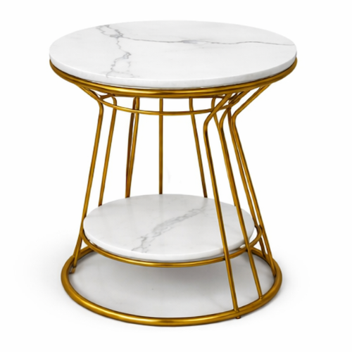Aurevine Marble Tier Accent Coffee Table