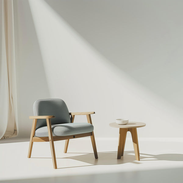 Modern comfort chair with coffee table