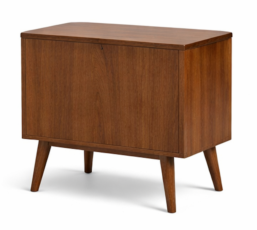 Verano Walnut Bedside Table
