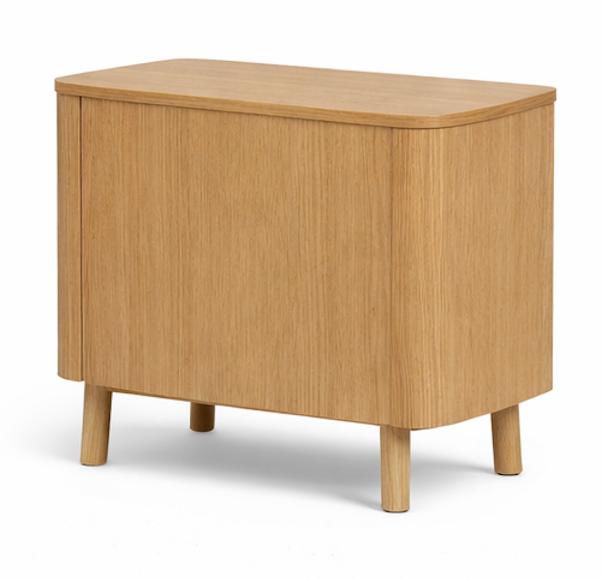 Solenne Cane Weave Bedside Table
