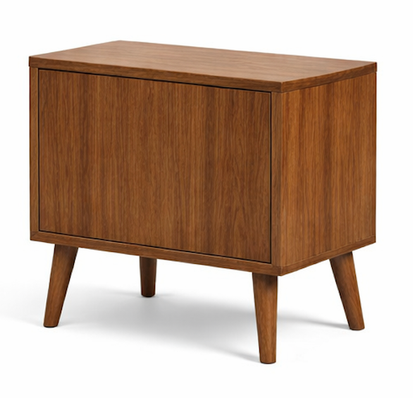 Arden Open Shelf Walnut Side Table